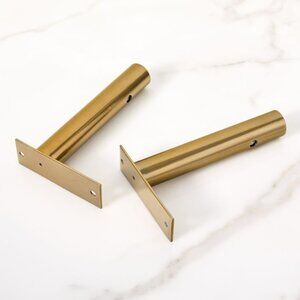 West Elm Jordan Brackets in Antique Brass